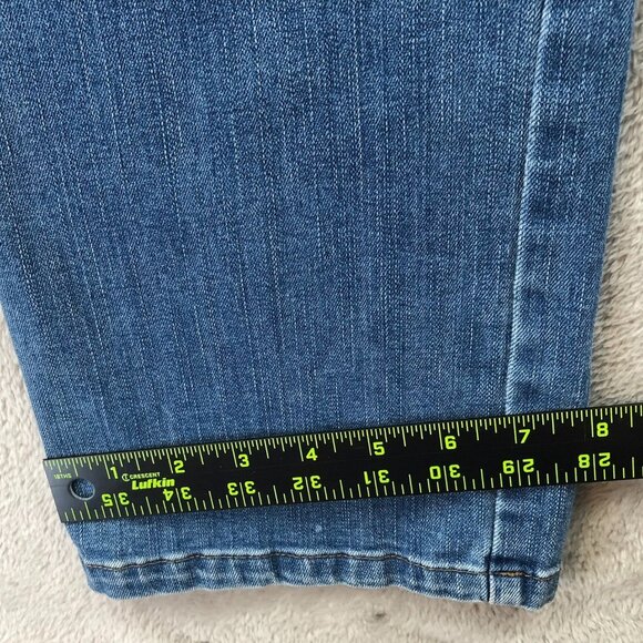 Lee Women's Jeans Size 14 Classic Fit 1889 Blue Denim Straight Leg Classic Casua - Picture 8 of 14